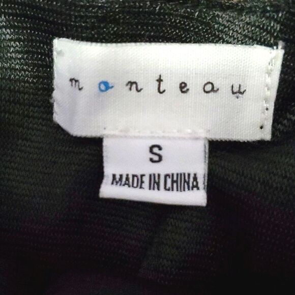 Monteau Black & Tan Polka Dots 60s Vibes Retro Flare Mini Dress - Picture 8 of 9